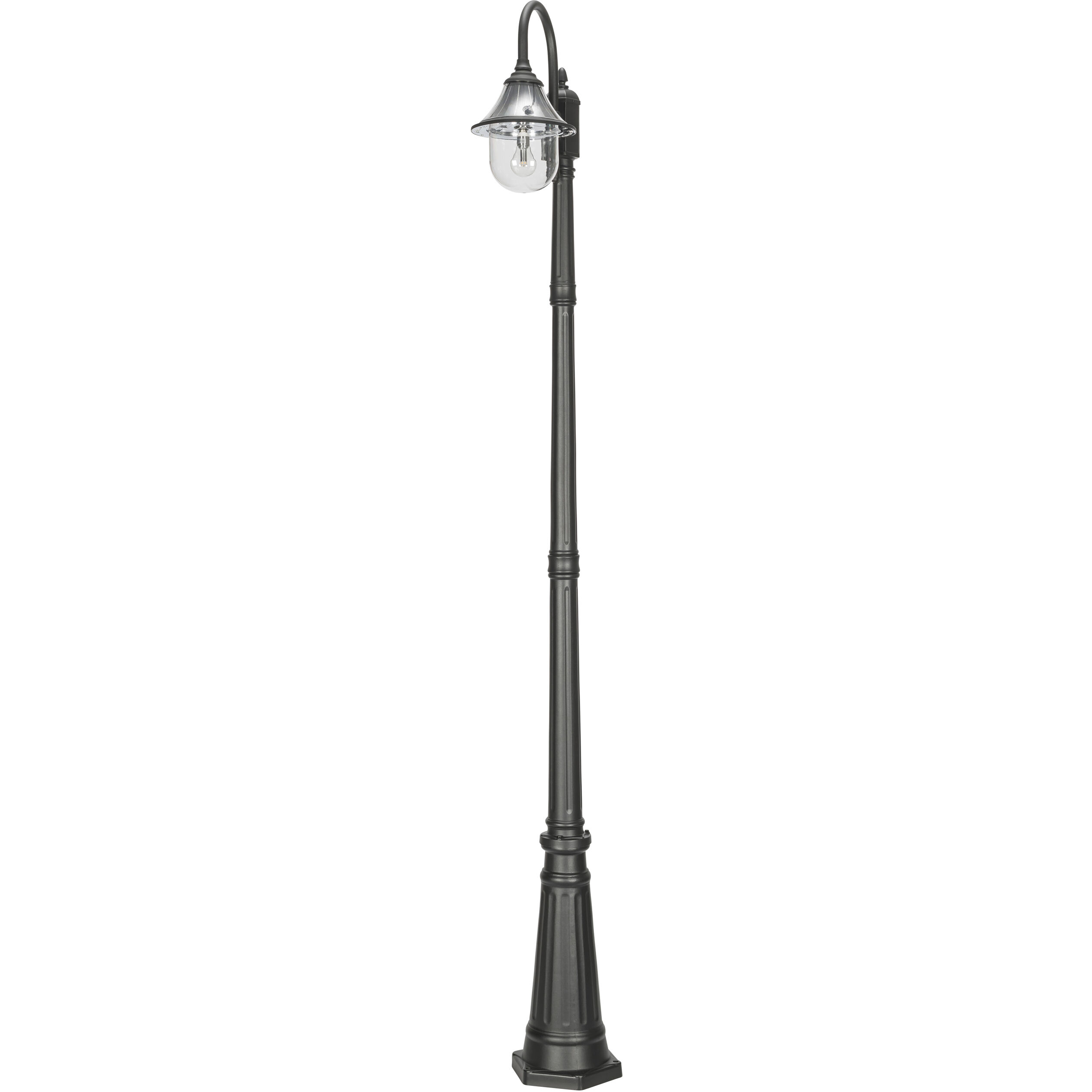 Orion 1 Light 94.63 inch Black Post Light, Solar